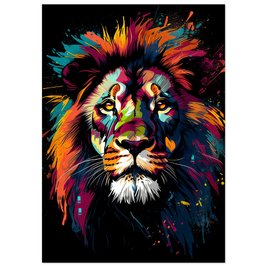 Lion pop art (WILD01)