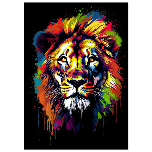 Lion pop art (WILD03)