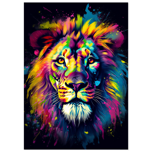 Lion pop art (WILD04)