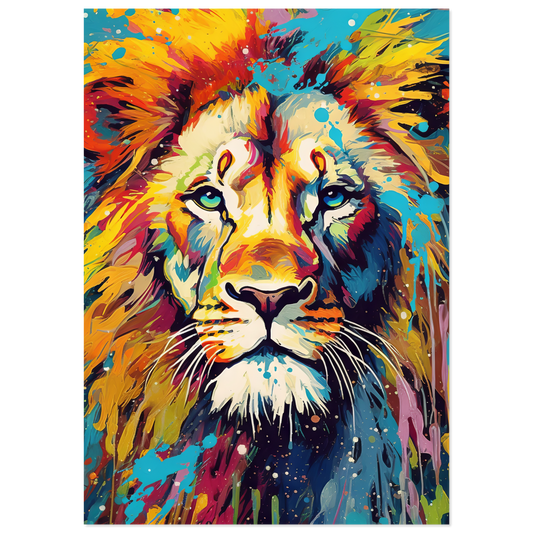 Lion pop art (WILD07)