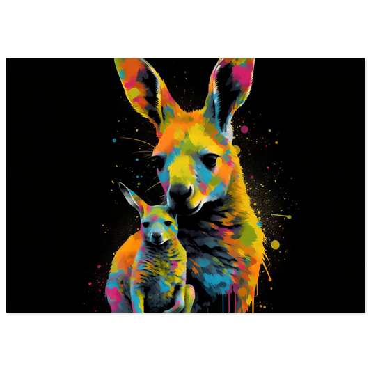 Kangaroos pop art (WILD100)