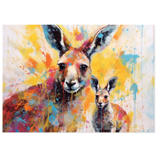 Kangaroos pop art (WILD101)