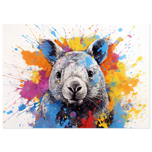 Wombat pop art (WILD108)