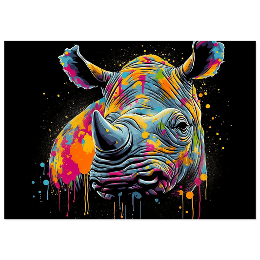Rhinoceros pop art (WILD113)