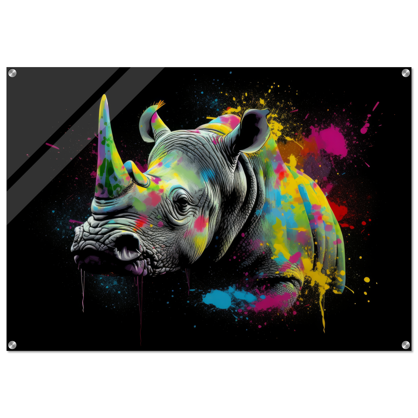 Rhinoceros pop art (WILD116)