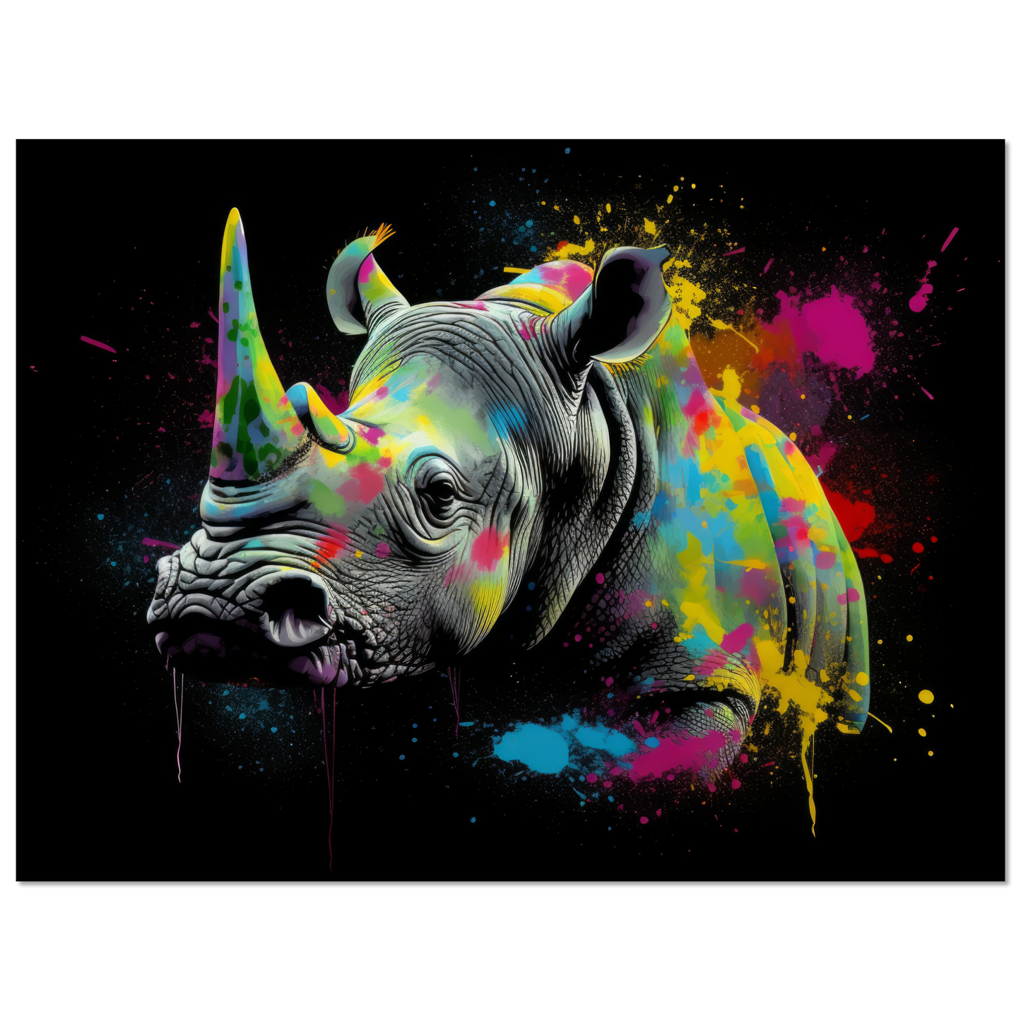 Rhinoceros pop art (WILD116)