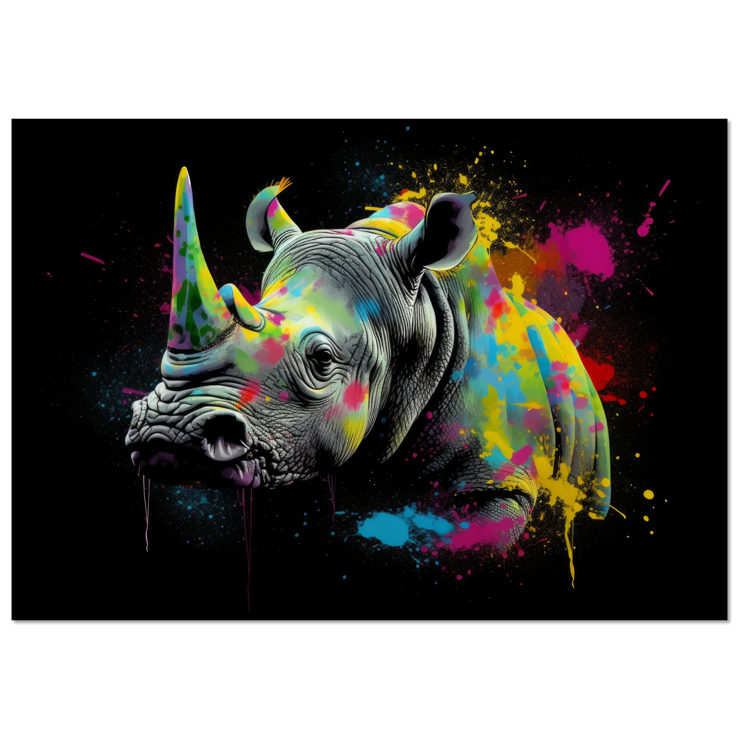 Rhinoceros pop art (WILD116)