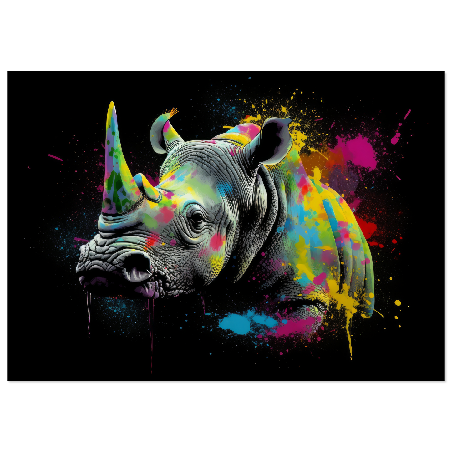 Rhinoceros pop art (WILD116)