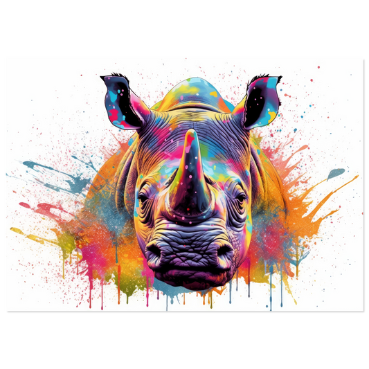 Rhinoceros pop art (WILD118)