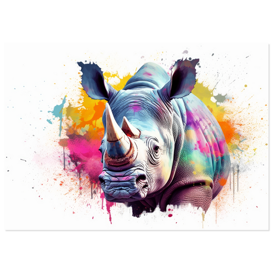 Rhinoceros pop art (WILD120)