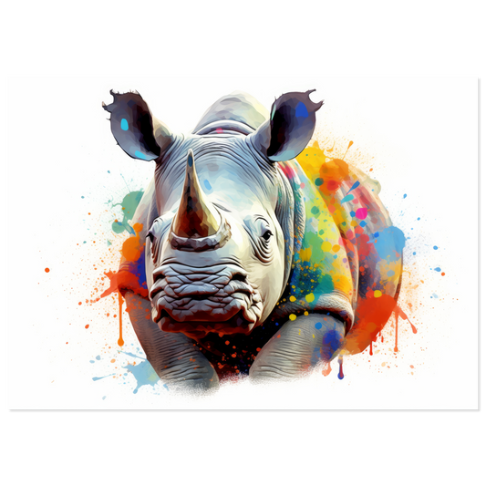 Rhinoceros pop art (WILD135)
