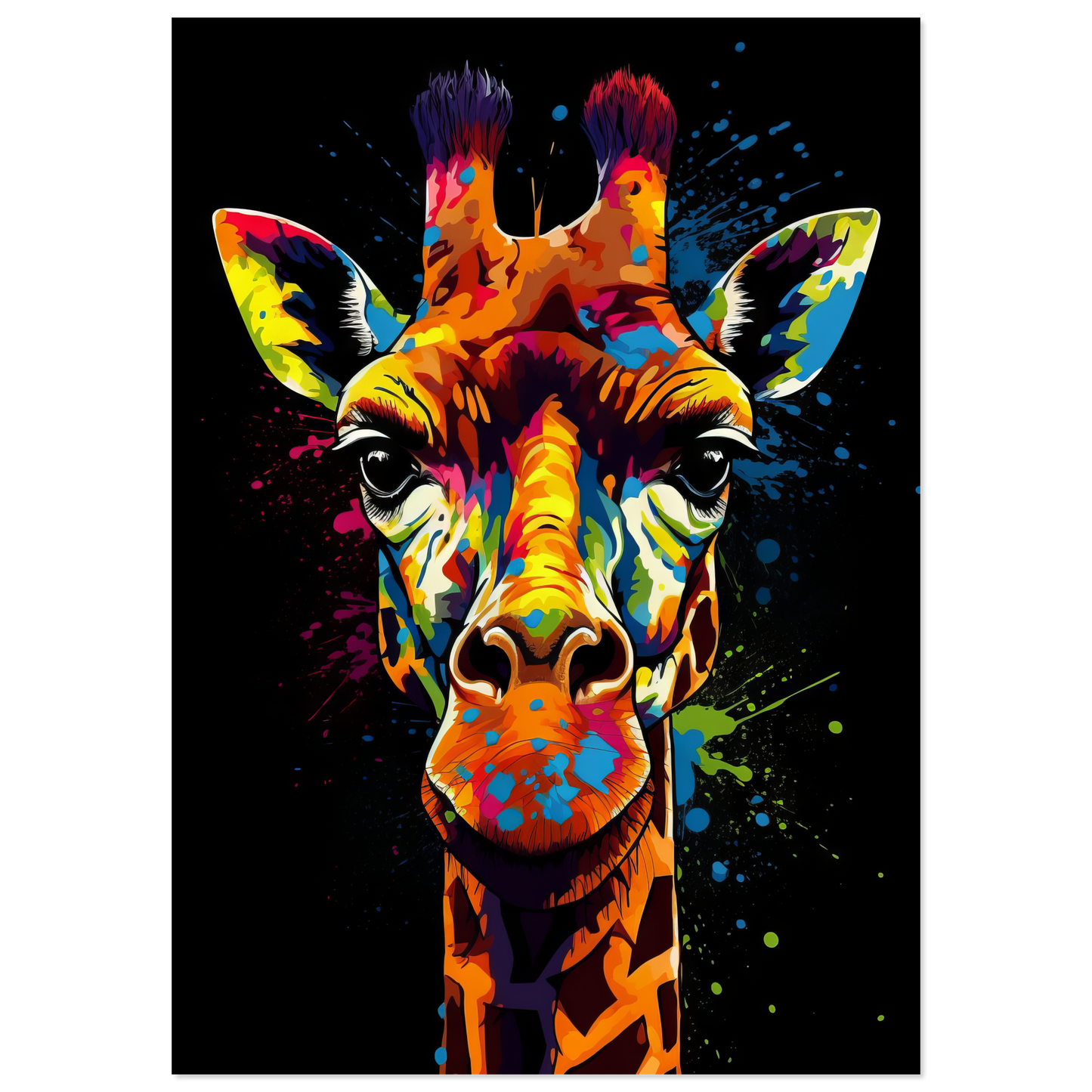 Giraffe Pop-Art (WILD26)