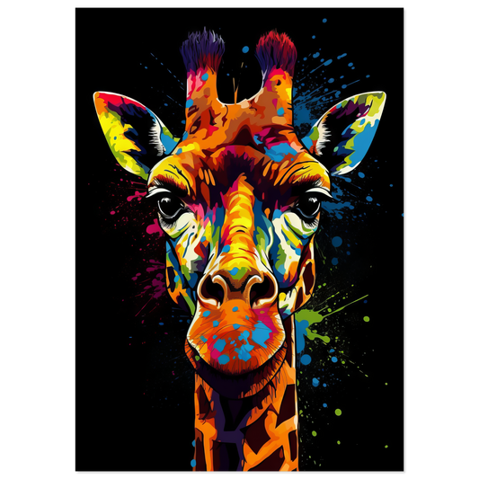 Giraffe pop art (WILD26)