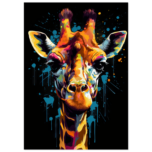 Giraffe pop art (WILD28)