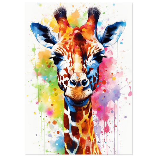Giraffe pop art (WILD29)