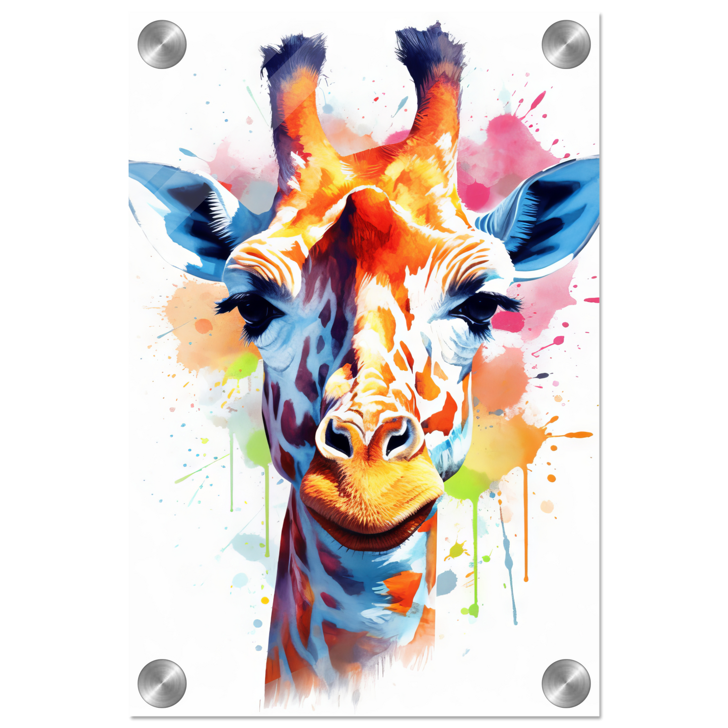 Giraffe pop art (WILD30)