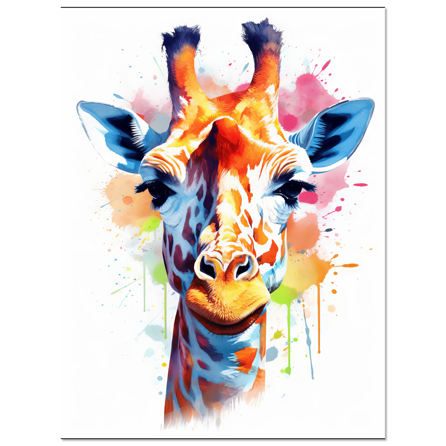 Giraffe pop art (WILD30)
