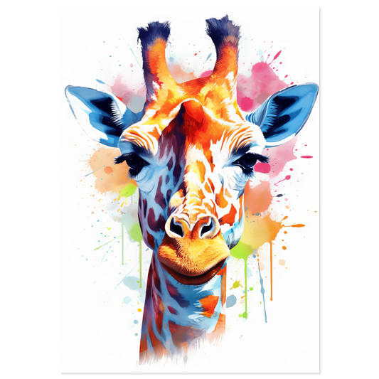 Giraffe pop art (WILD30)