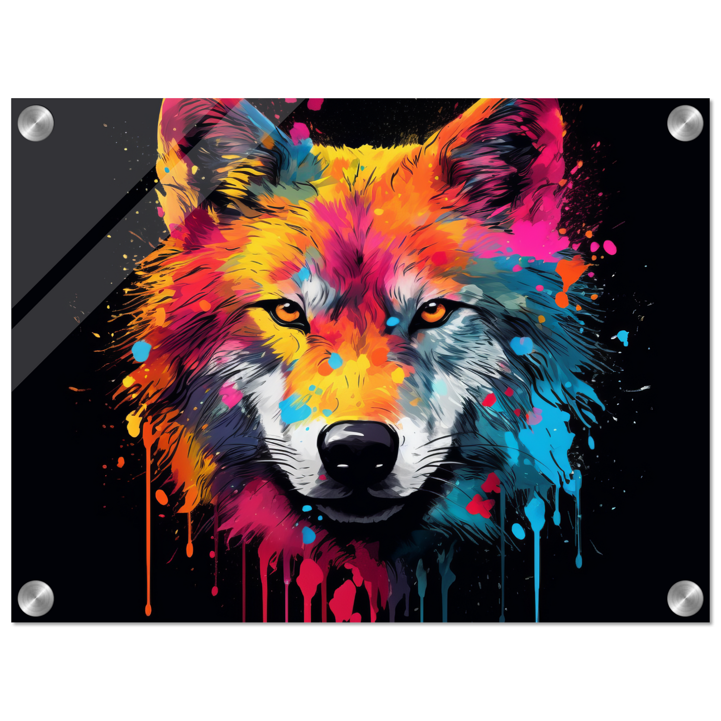 Wolf Wölfe Pop-Art (WILD33)