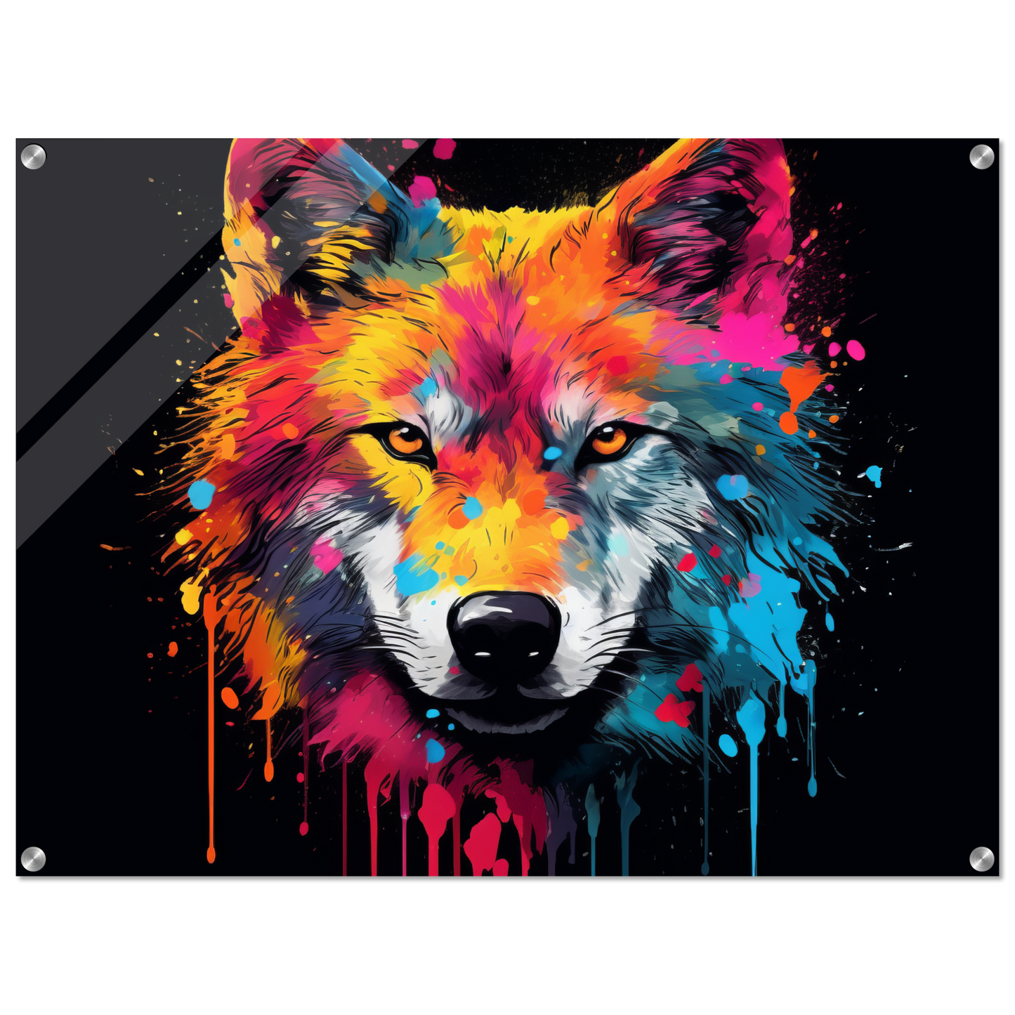 Wolf Wölfe Pop-Art (WILD33)