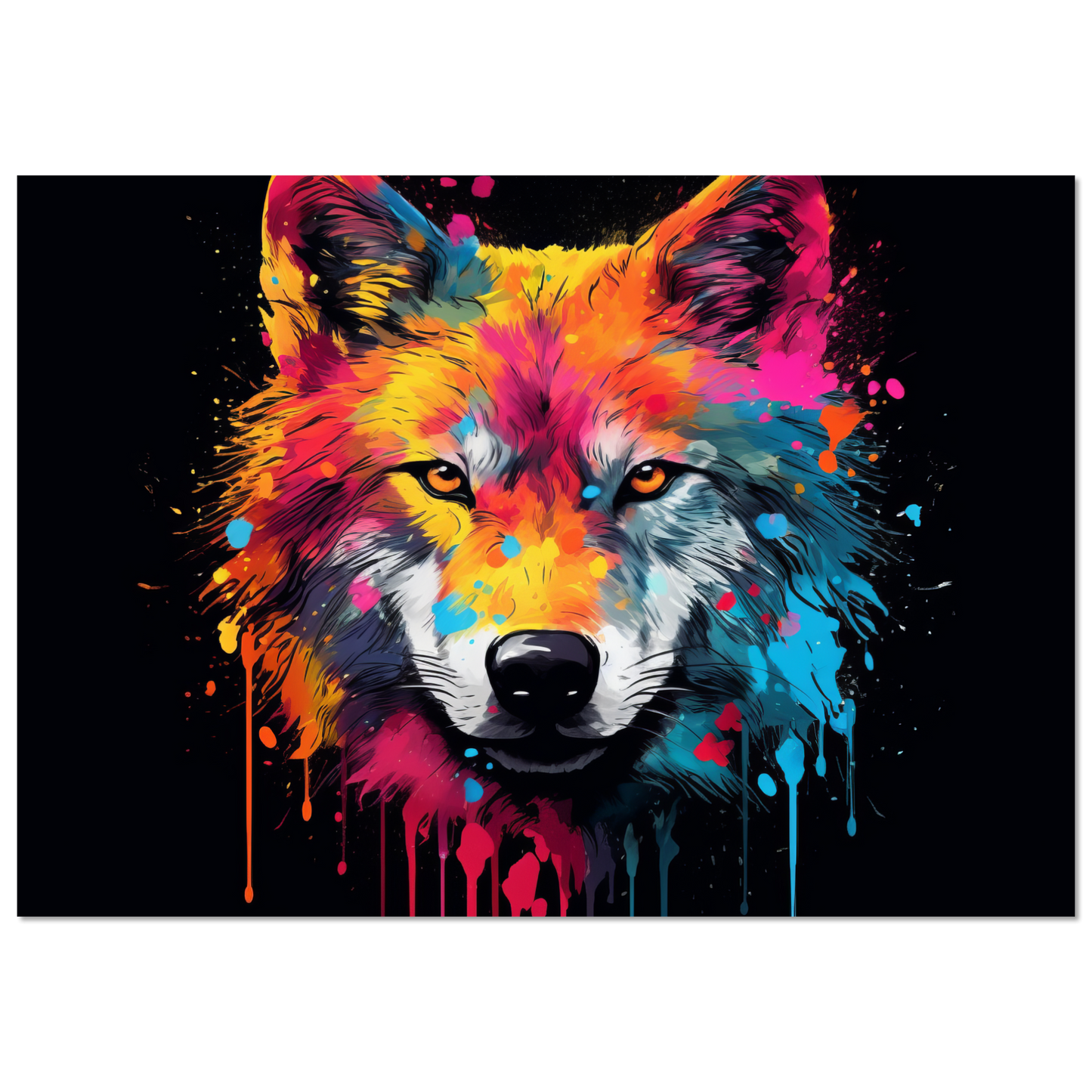 Wolf Wölfe Pop-Art (WILD33)
