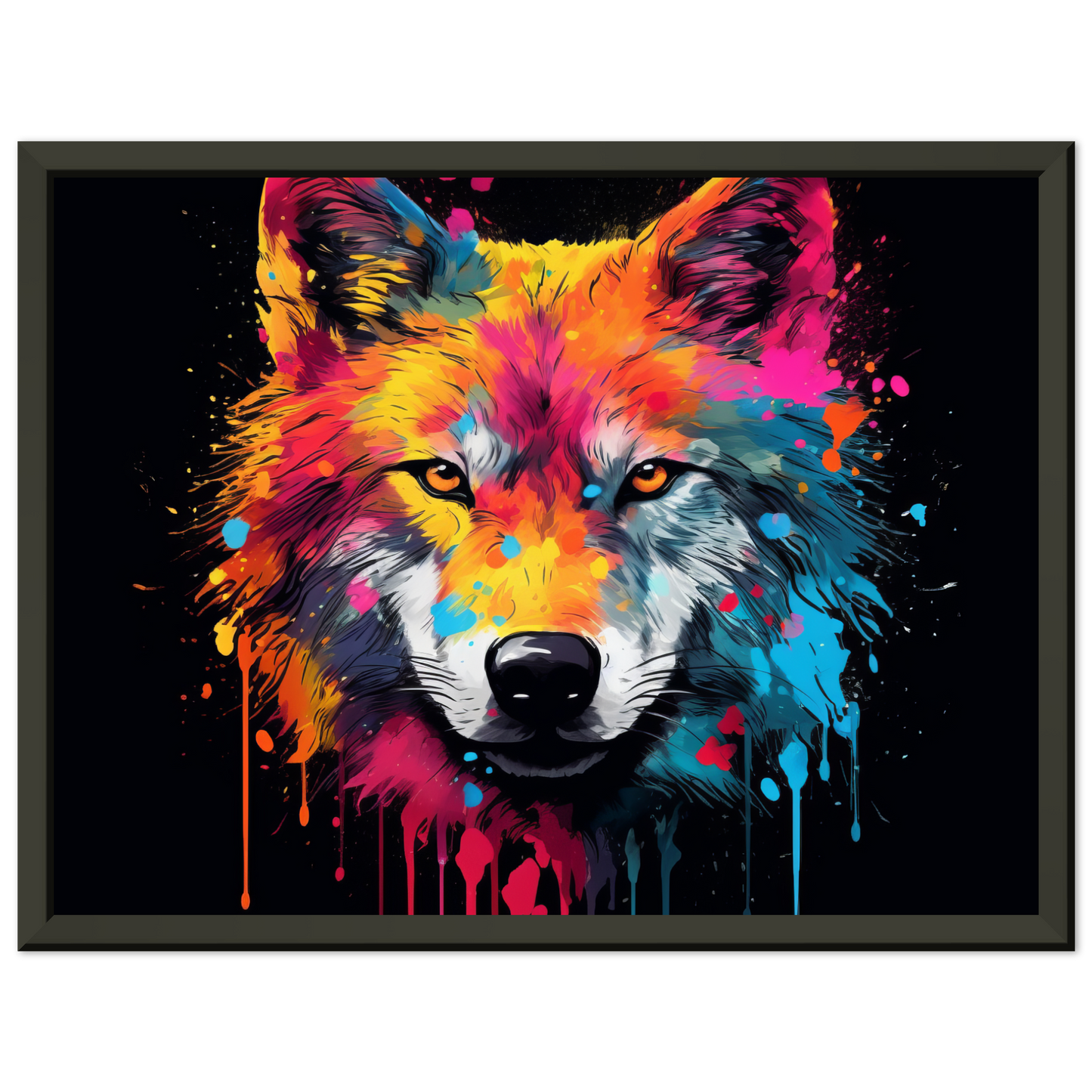 Wolf Wölfe Pop-Art (WILD33)