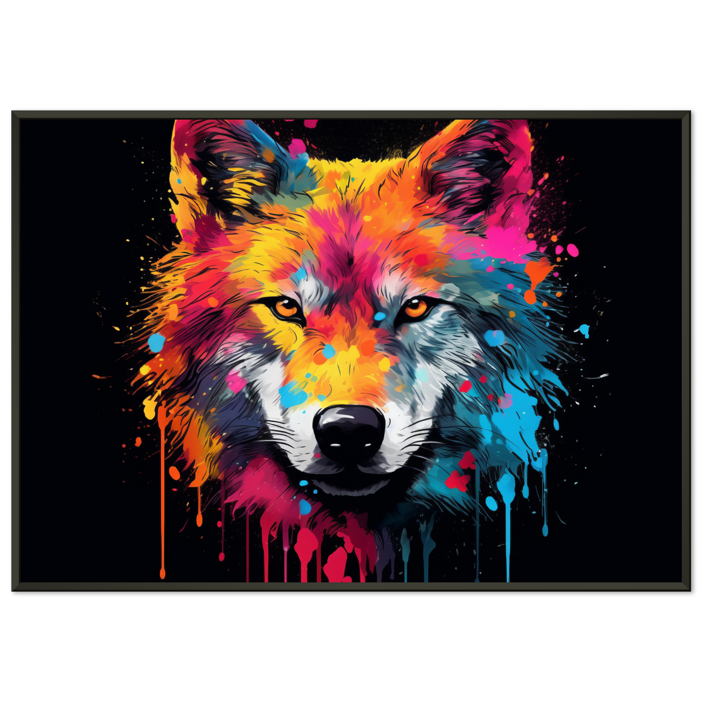 Wolf Wölfe Pop-Art (WILD33)