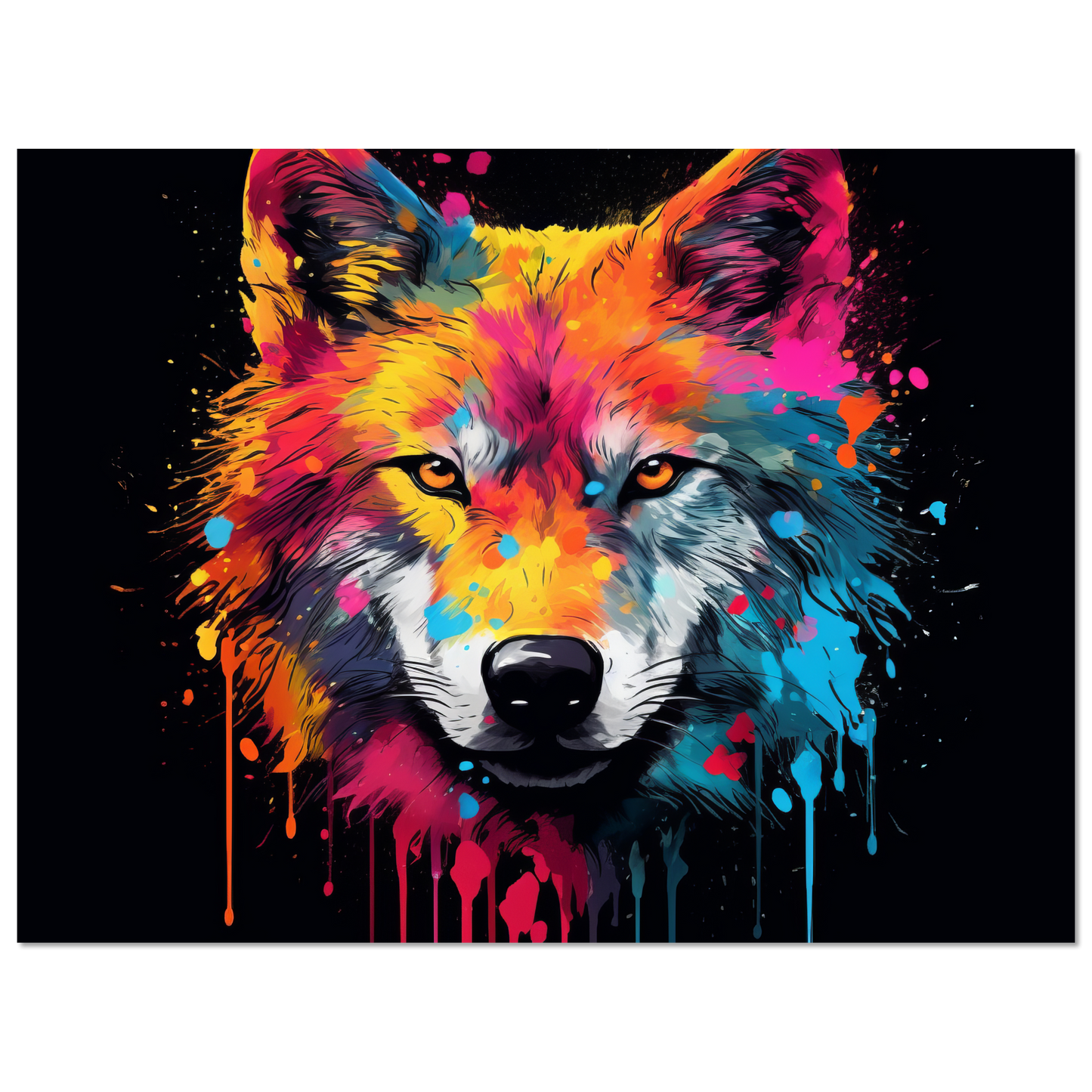 Wolf Wölfe Pop-Art (WILD33)