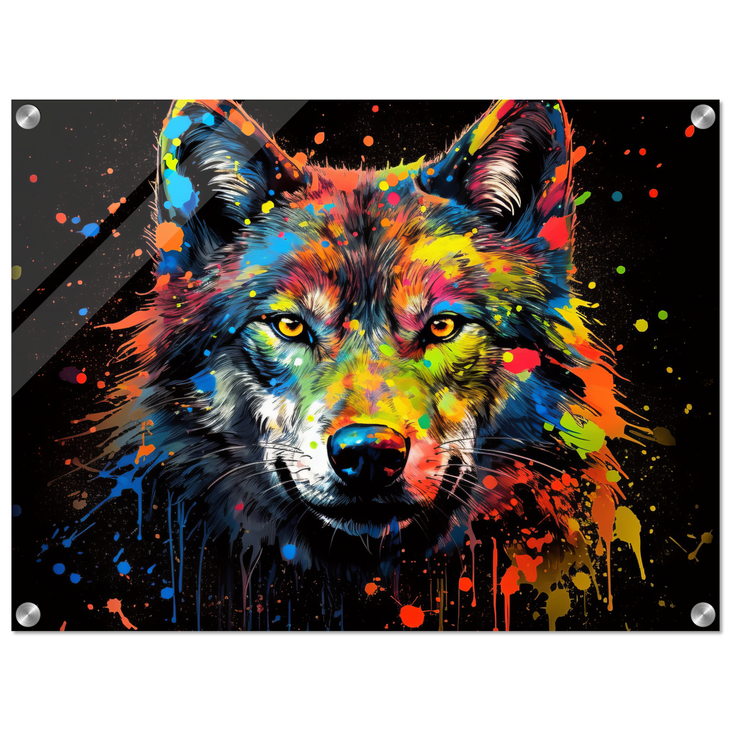Wolf Wölfe Pop-Art (WILD36)