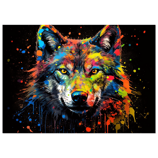Wolf wolves pop art (WILD36)