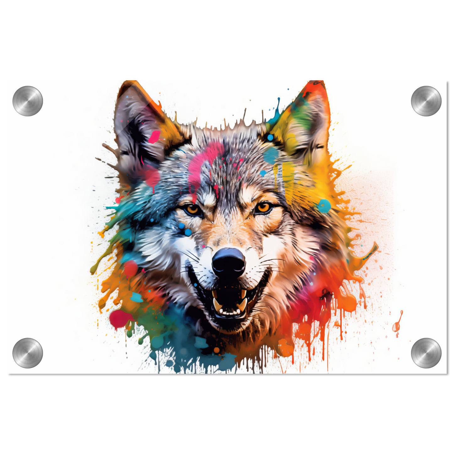 Wolf Wölfe Pop-Art (WILD37)