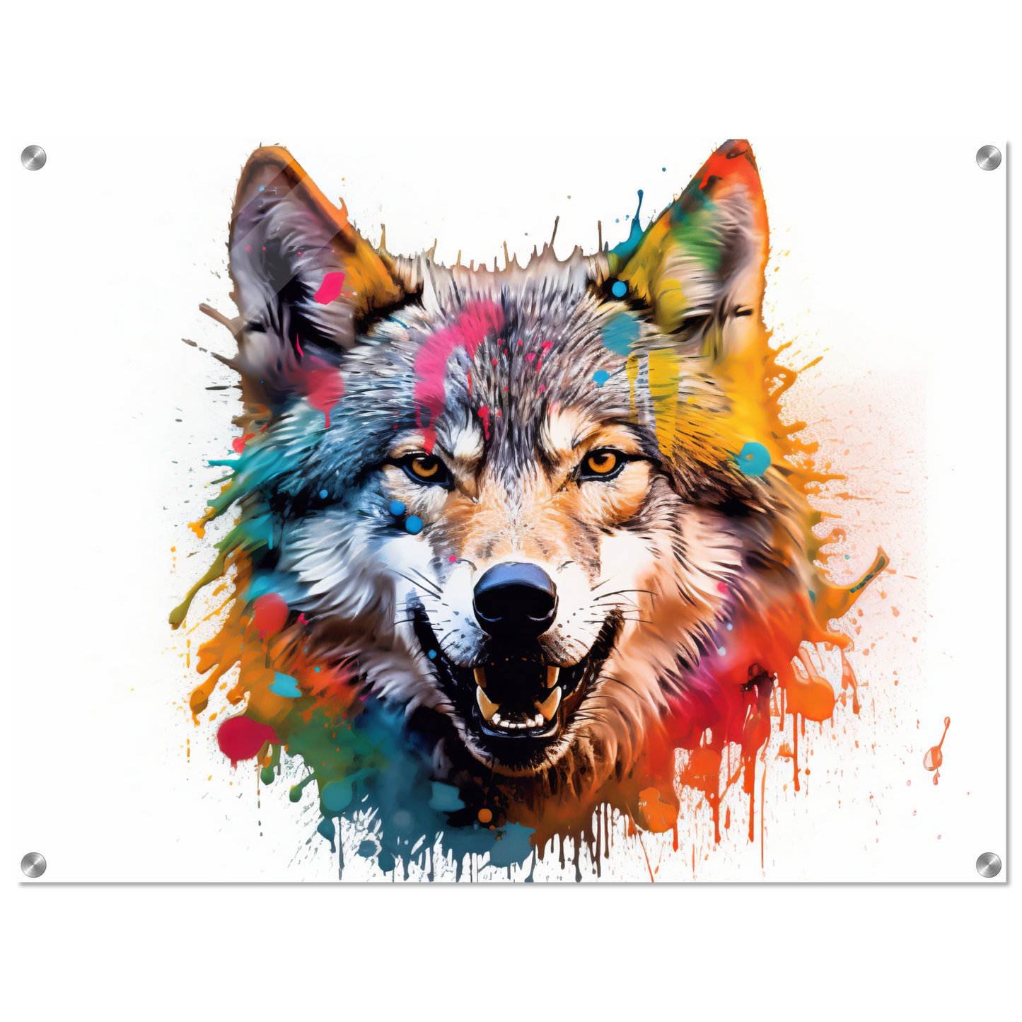 Wolf Wölfe Pop-Art (WILD37)