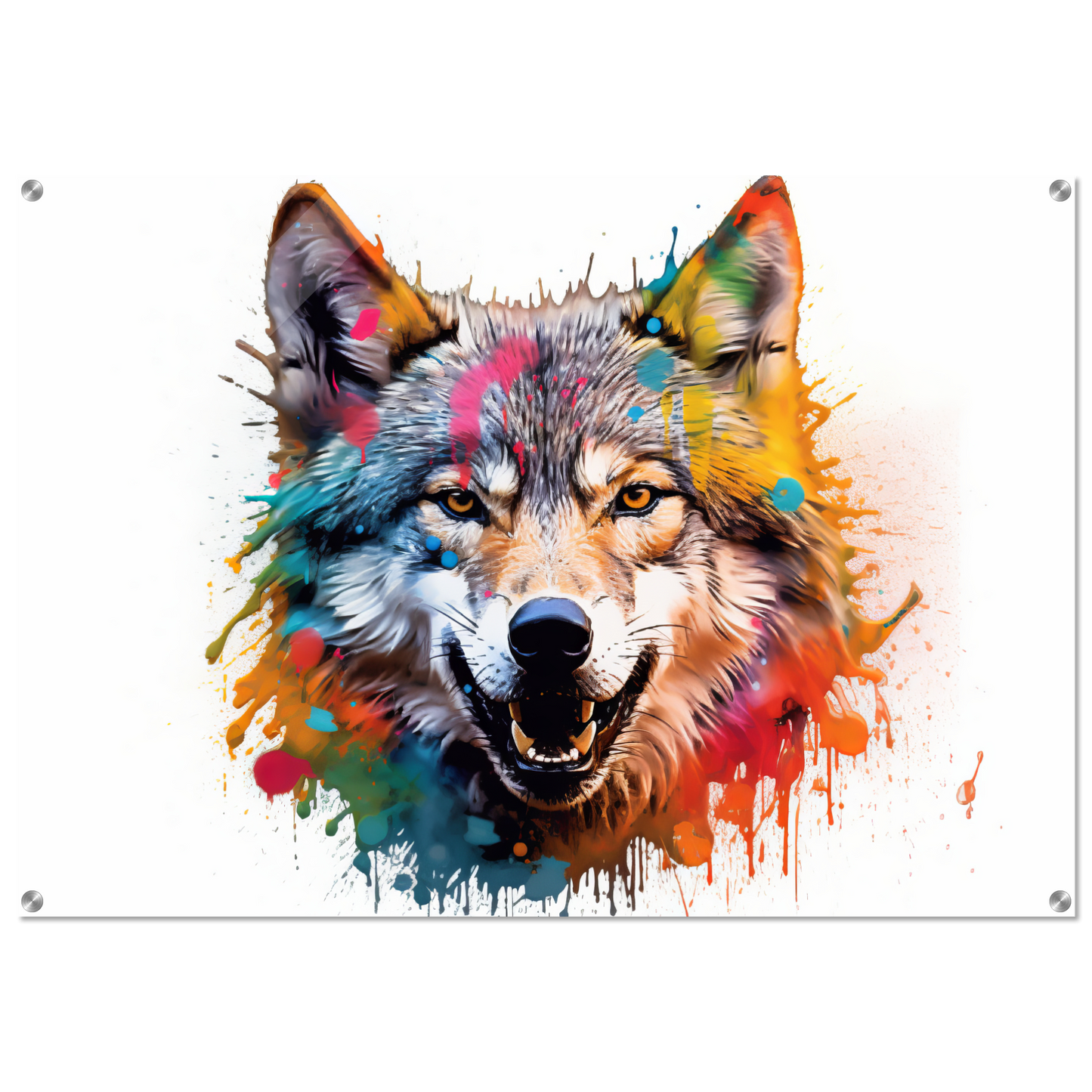 Wolf Wölfe Pop-Art (WILD37)