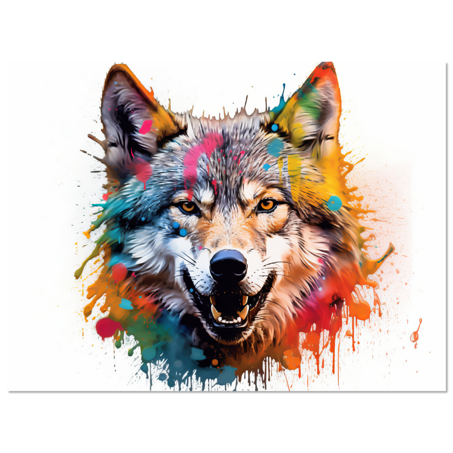 Wolf Wölfe Pop-Art (WILD37)