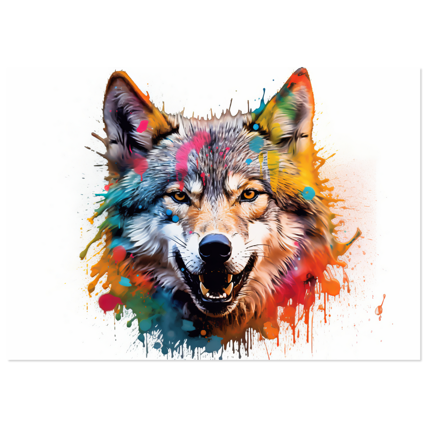 Wolf Wölfe Pop-Art (WILD37)