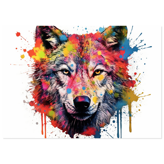 Wolf wolves pop art (WILD38)