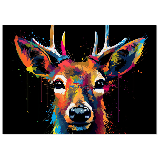Roe deer pop art (WILD41)