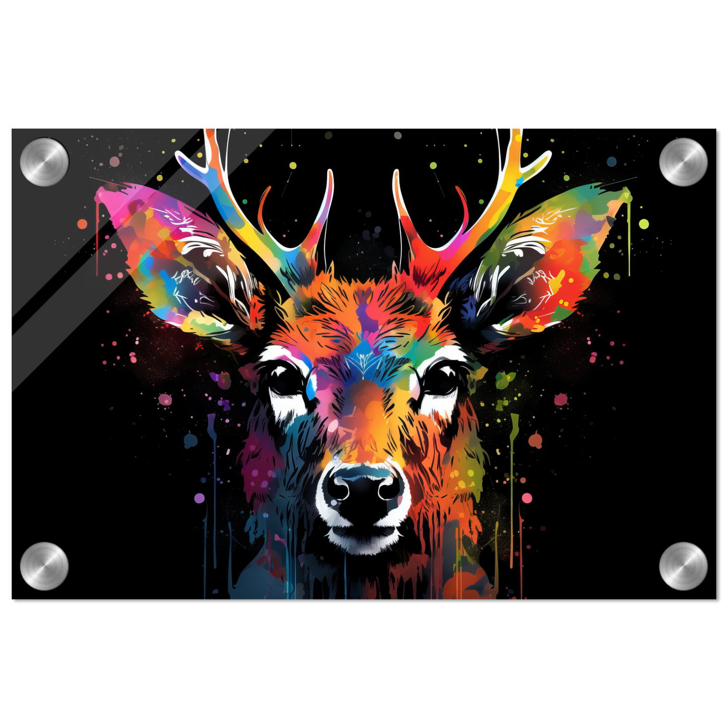 Reh Rehe Hirsch Hirsche Pop-Art (WILD42)