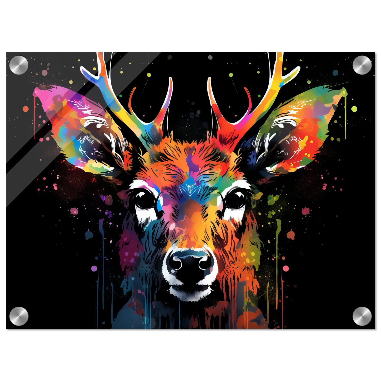 Reh Rehe Hirsch Hirsche Pop-Art (WILD42)