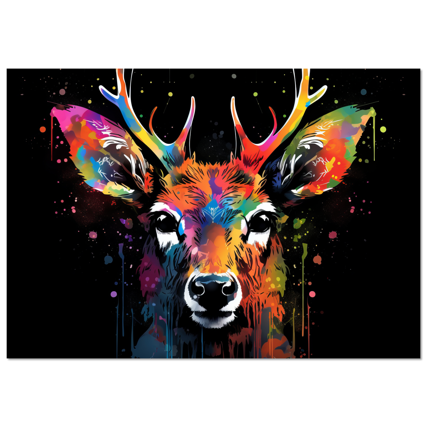 Reh Rehe Hirsch Hirsche Pop-Art (WILD42)