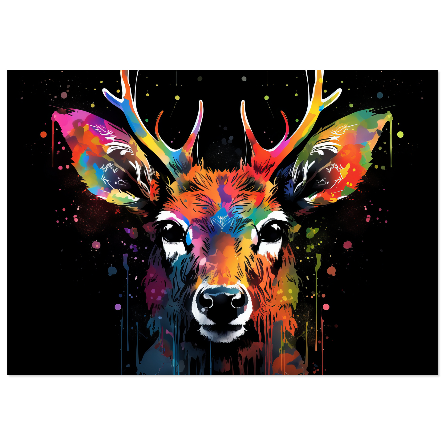 Reh Rehe Hirsch Hirsche Pop-Art (WILD42)