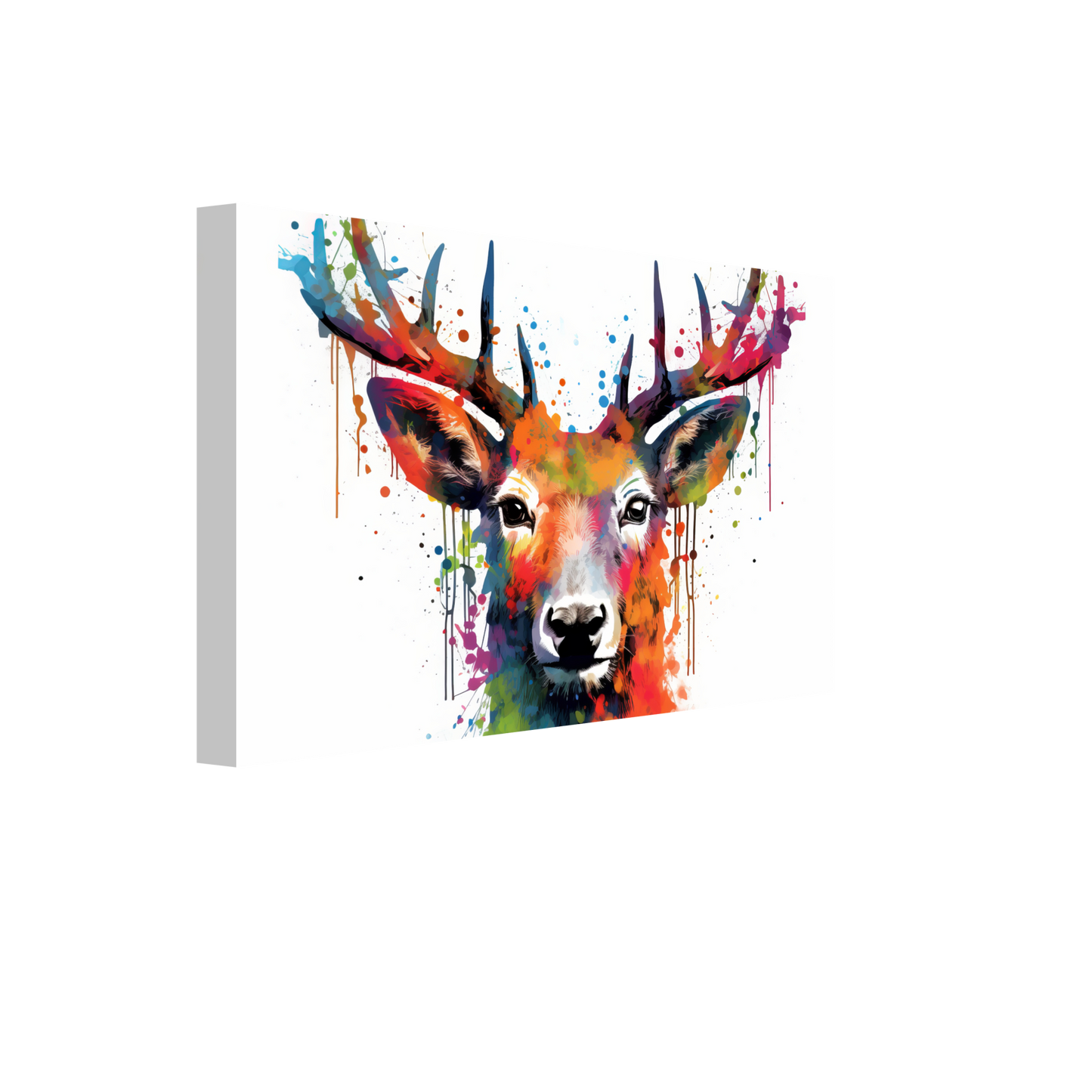 Roe deer stags pop art (WILD45)