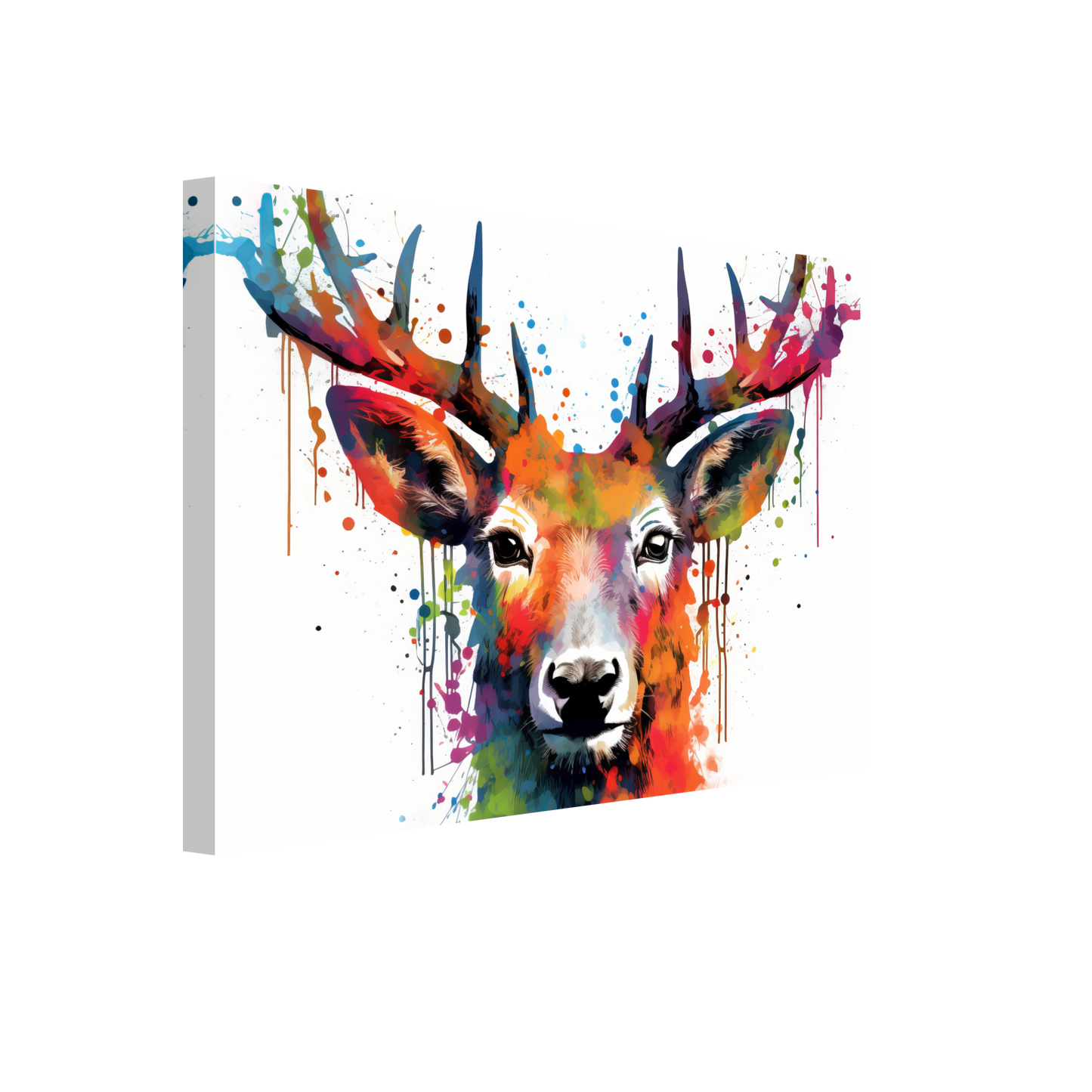 Roe deer stags pop art (WILD45)