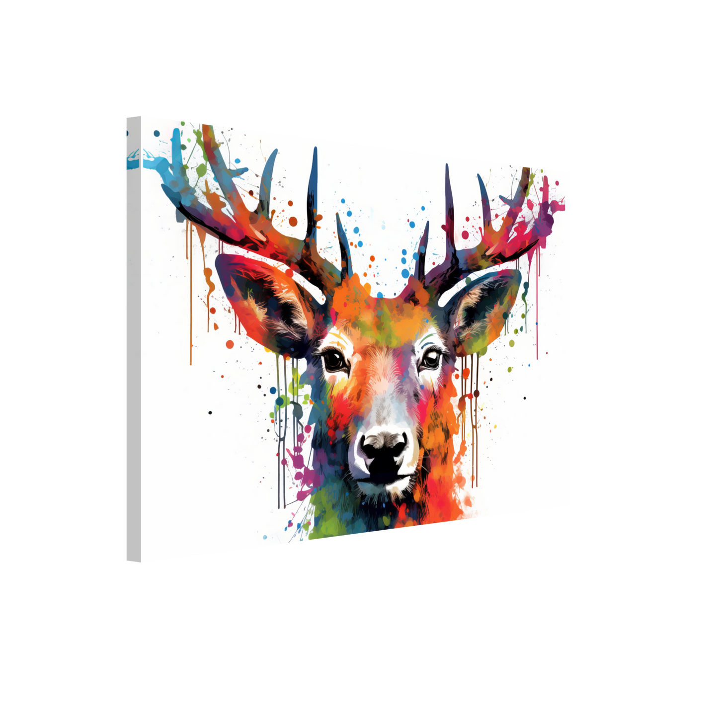 Roe deer stags pop art (WILD45)
