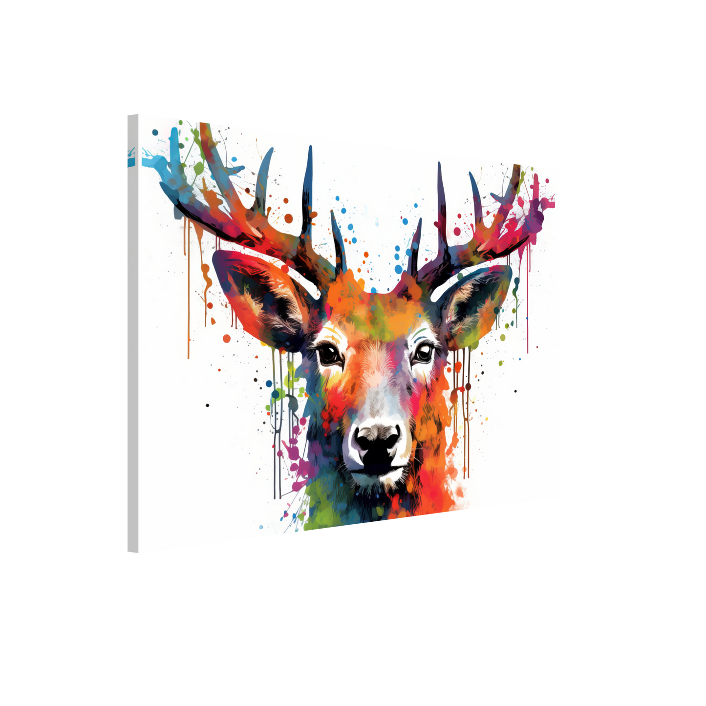 Roe deer stags pop art (WILD45)