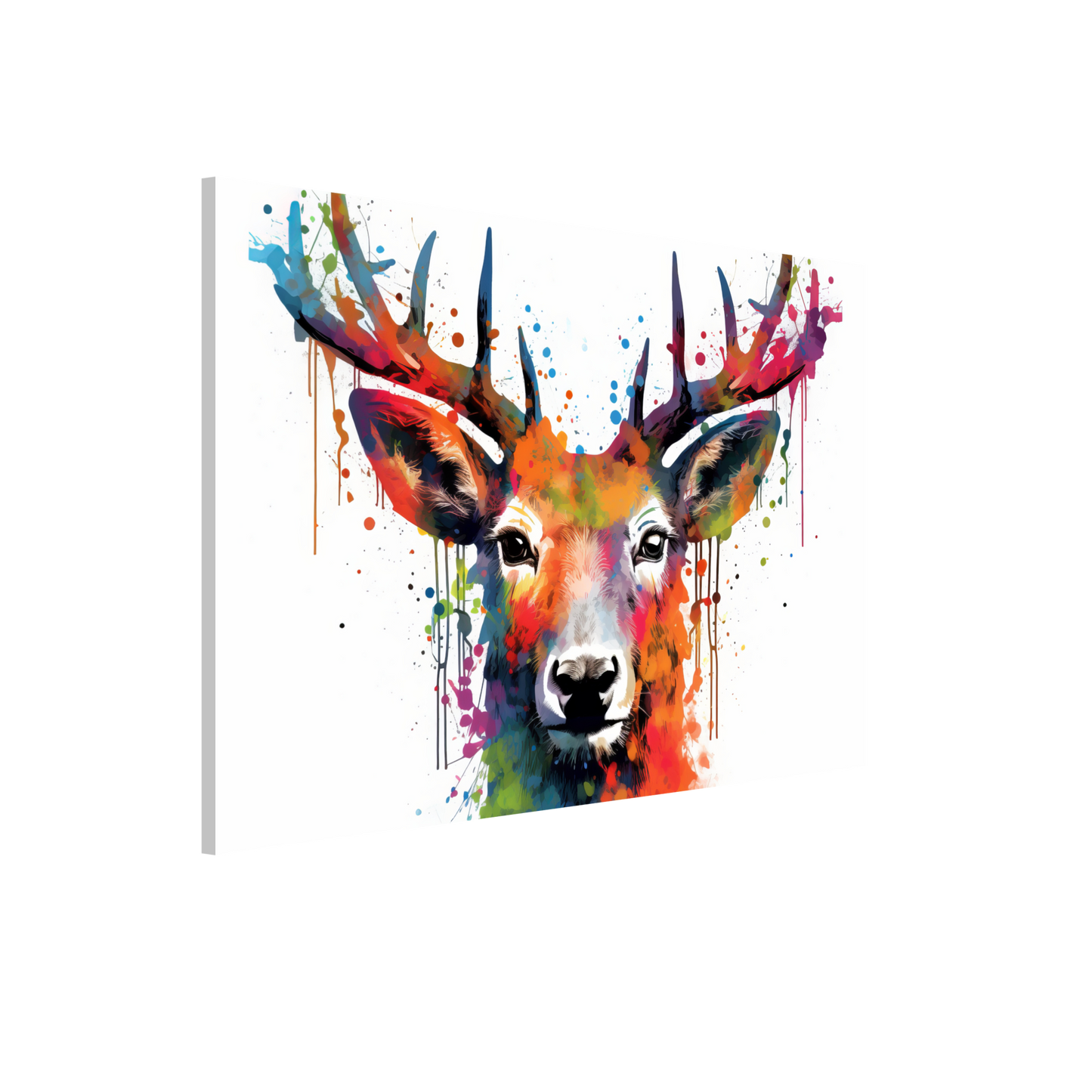 Roe deer stags pop art (WILD45)
