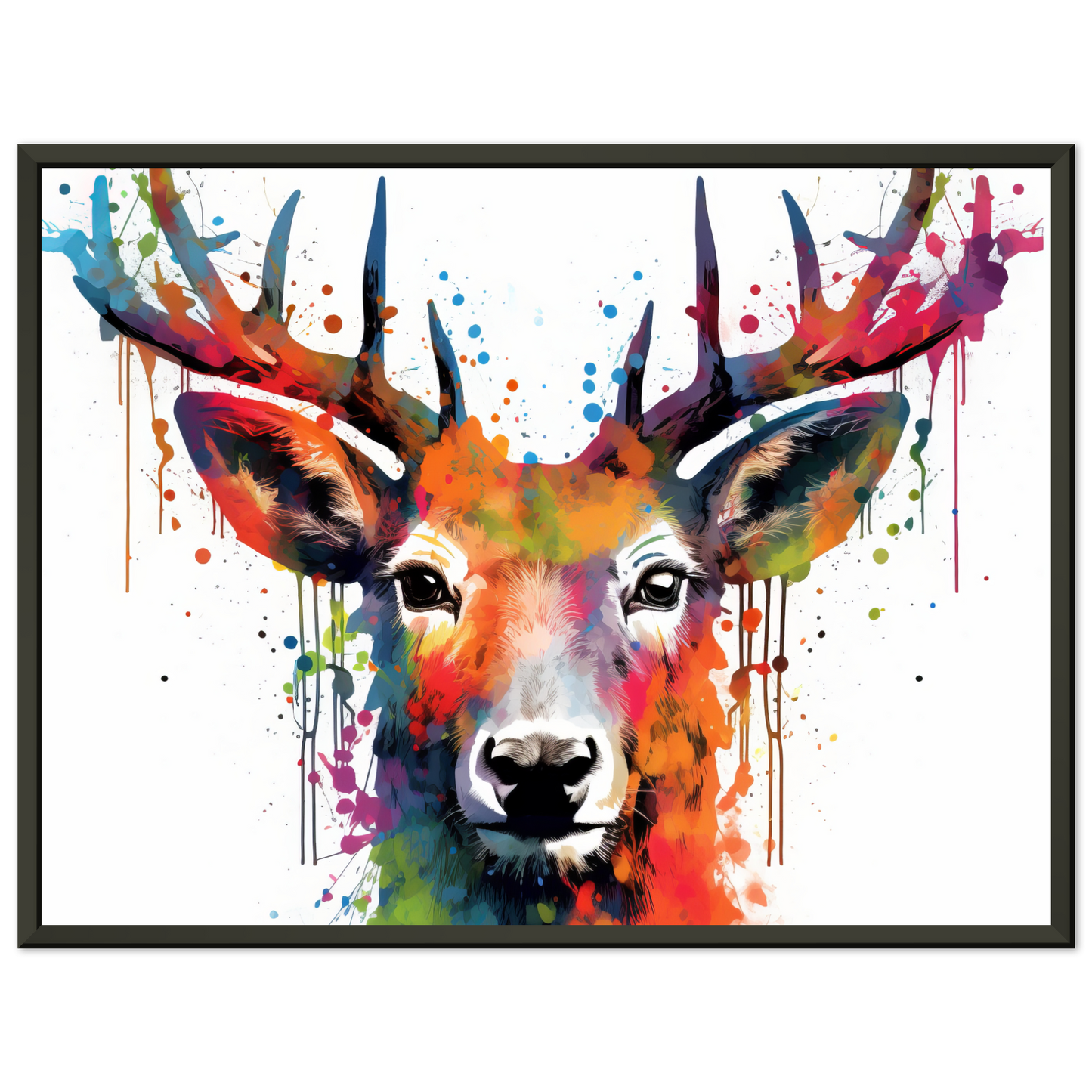 Roe deer stags pop art (WILD45)