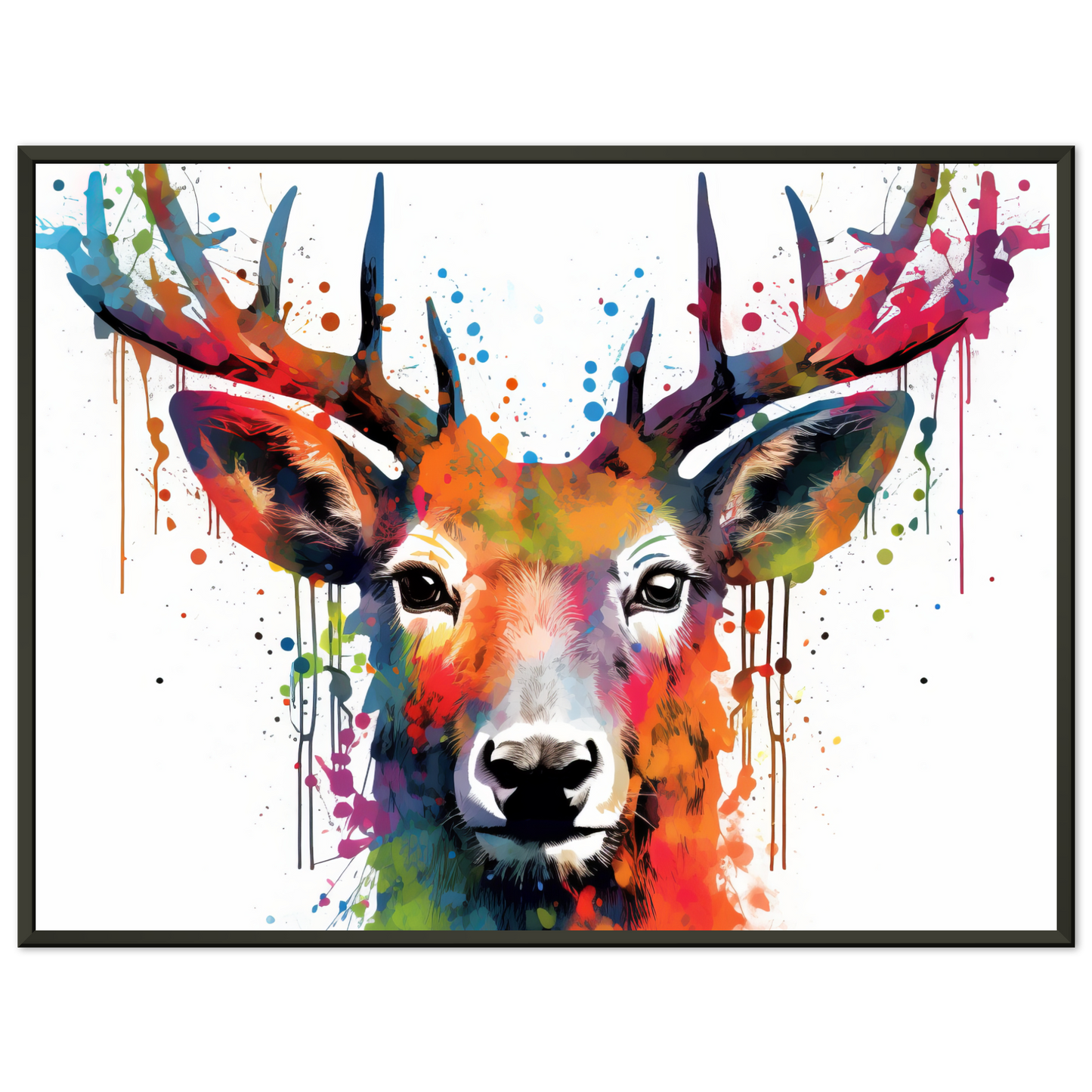 Roe deer stags pop art (WILD45)
