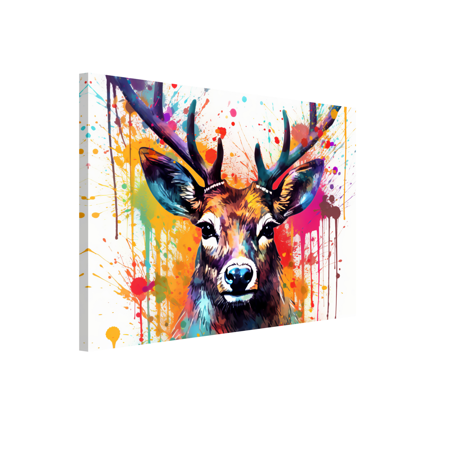Roe deer stags pop art (WILD48)