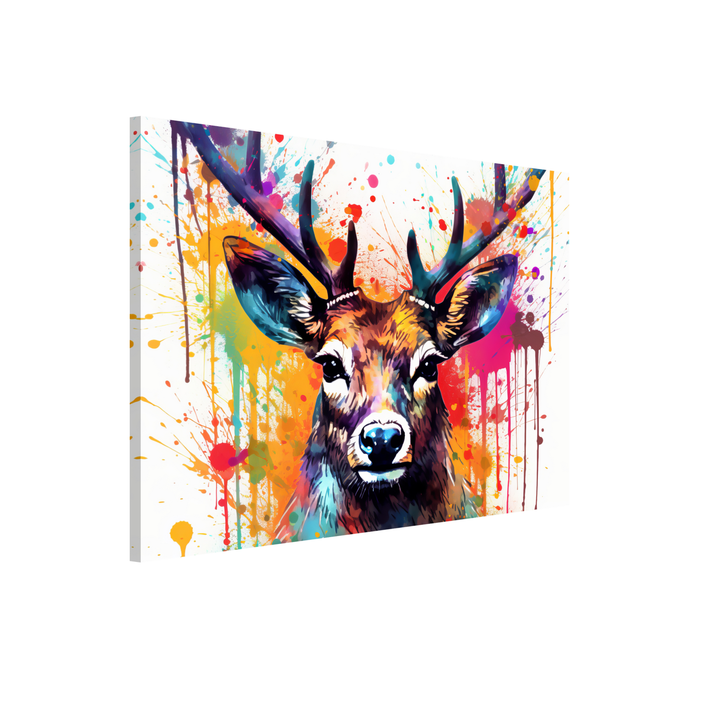 Roe deer stags pop art (WILD48)